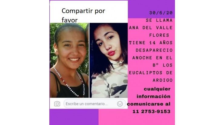 Buscamos a Ana del Valle Flores